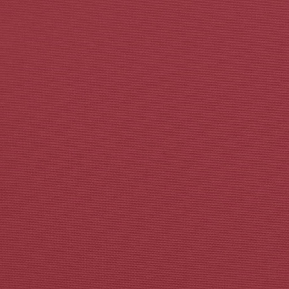 Cojines silla de jardín 6 uds tela Oxford rojo tinto 40x40x7