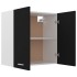 Armario colgante de cocina madera ingeniería negra 60x31x60