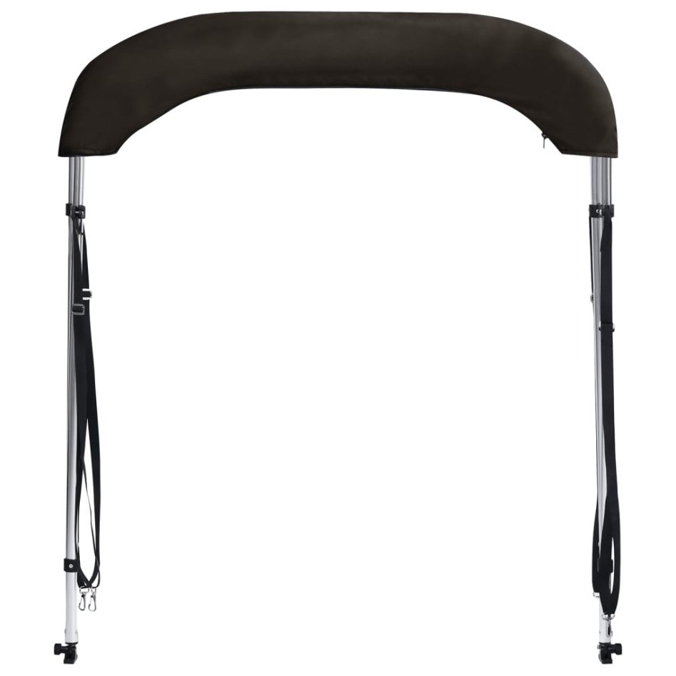 Toldo bimini de 2 arcos negro 180x130x110