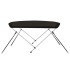 Toldo bimini de 2 arcos negro 180x130x110