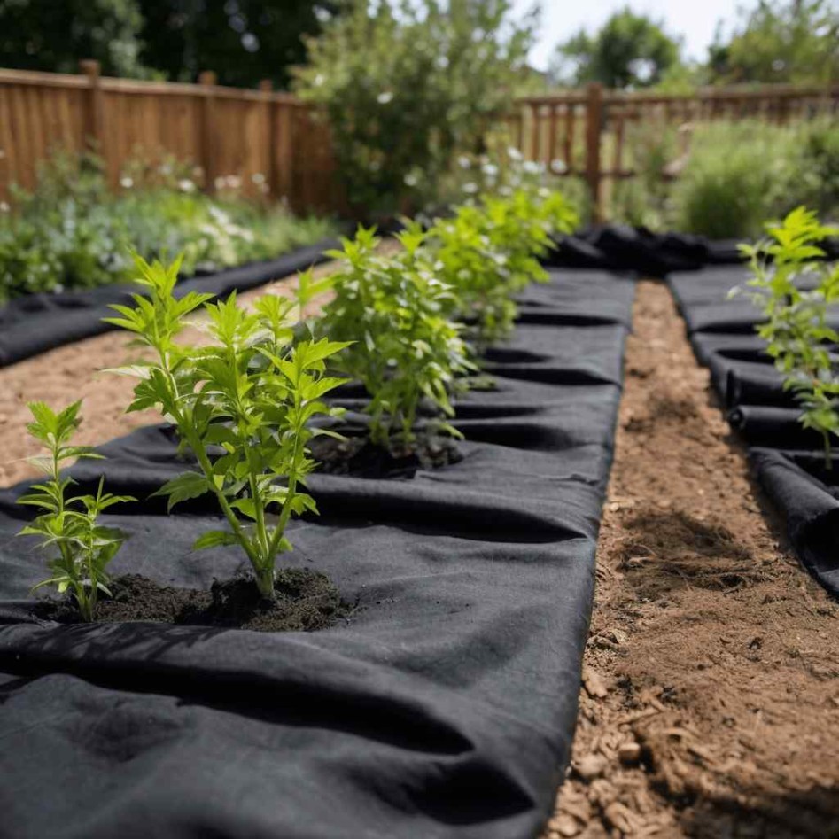 Membrana geotextil fibra de poliéster negro 1x10