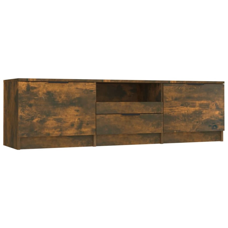 Mueble para TV madera contrachapada roble ahumado