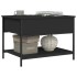 Mesa de centro madera de ingeniería y metal negro 70x50x50