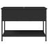 Mesa de centro madera de ingeniería y metal negro 70x50x50
