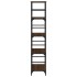 Estantería de madera de ingeniería marrón roble 50x33x153