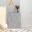 Mueble zapatero de contrachapada gris hormigón 60x35x84 cm