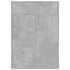 Mueble zapatero de contrachapada gris hormigón 60x35x84