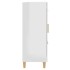 Aparador de madera contrachapada blanco brillante 69,5x34x90