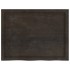 Encimera baño madera maciza tratada marrón oscuro