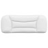 Cabecero de cama acolchado cuero sintético blanco 100