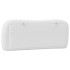 Cabecero de cama acolchado cuero sintético blanco 100