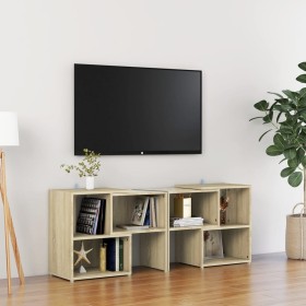 Mueble de TV madera contrachapada roble Sonoma 104x30x52