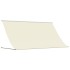 Toldo retráctil de tela y acero crema 300x150
