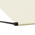 Toldo retráctil de tela y acero crema 300x150
