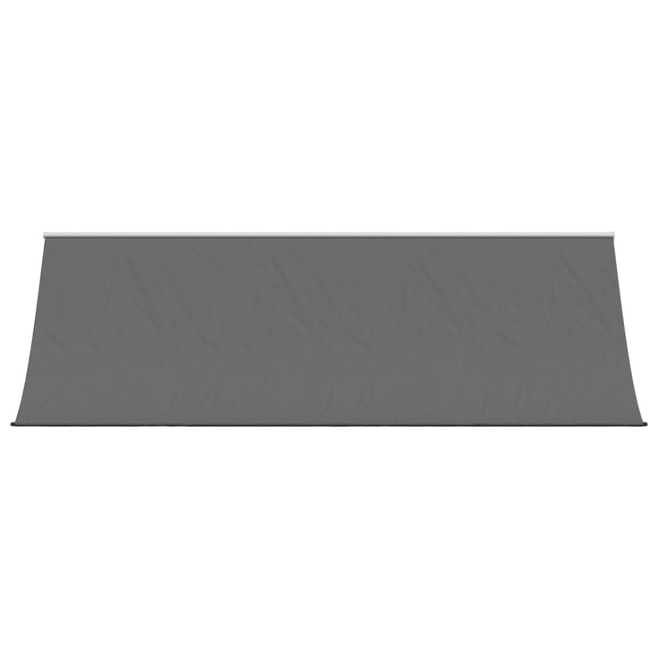 Toldo retráctil de tela y acero gris antracita 400x150