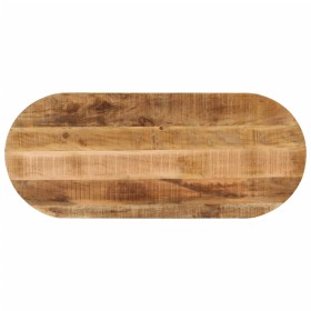 Tablero de mesa ovalado madera maciza mango rugosa 80x40x3,8