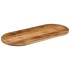 Tablero de mesa ovalado madera maciza mango rugosa 80x40x3,8