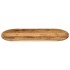 Tablero de mesa ovalado madera maciza mango rugosa 80x40x3,8