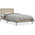 Estructura cama madera ingeniería metal roble Sonoma 100x200