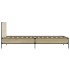 Estructura cama madera ingeniería metal roble Sonoma 90x190