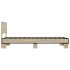 Estructura cama madera ingeniería metal roble Sonoma 75x190