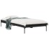 Estructura de cama madera ingeniería y metal negro 100x200