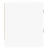 Mueble de TV con puertas de vidrio blanco 102x37x42