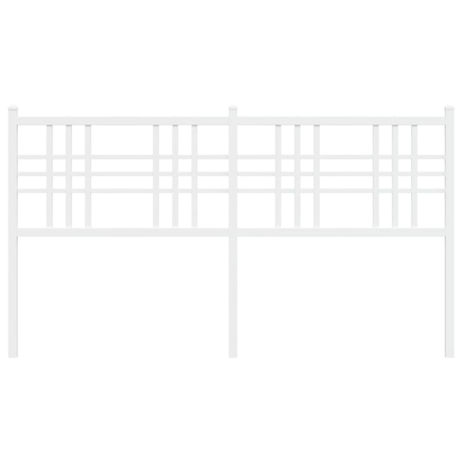 Cabecero de metal blanco 160