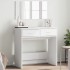 Tocador con espejo blanco 80x39x80