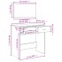 Tocador con espejo blanco 80x39x80
