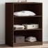 Armario de madera de ingeniería marrón roble 77x48x102