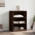 Armario de madera de ingeniería marrón roble 77x48x102