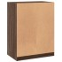 Armario de madera de ingeniería marrón roble 77x48x102