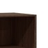 Armario de madera de ingeniería marrón roble 77x48x102