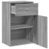 Armario almacenaje madera ingeniería gris Sonoma 56,5x39x90