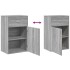 Armario almacenaje madera ingeniería gris Sonoma 56,5x39x90