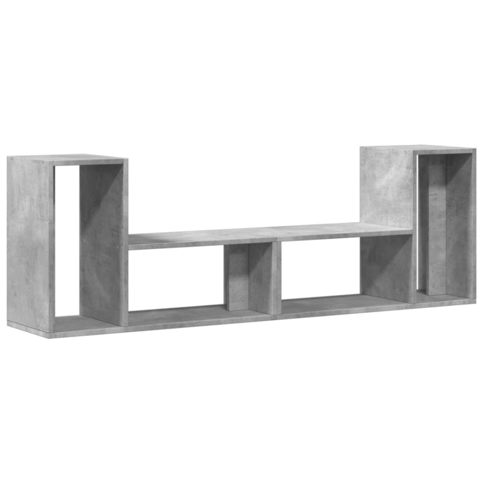 Muebles de TV 2 uds madera ingeniería gris hormigón 75x30x50