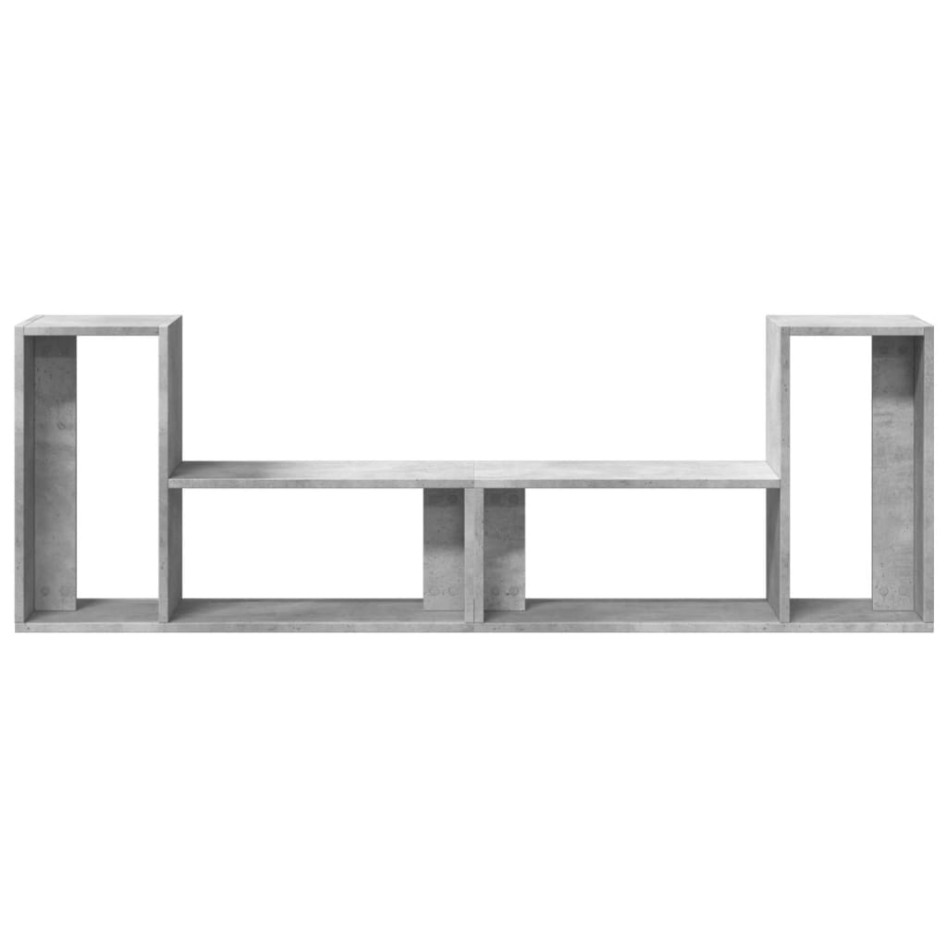 Muebles de TV 2 uds madera ingeniería gris hormigón 75x30x50