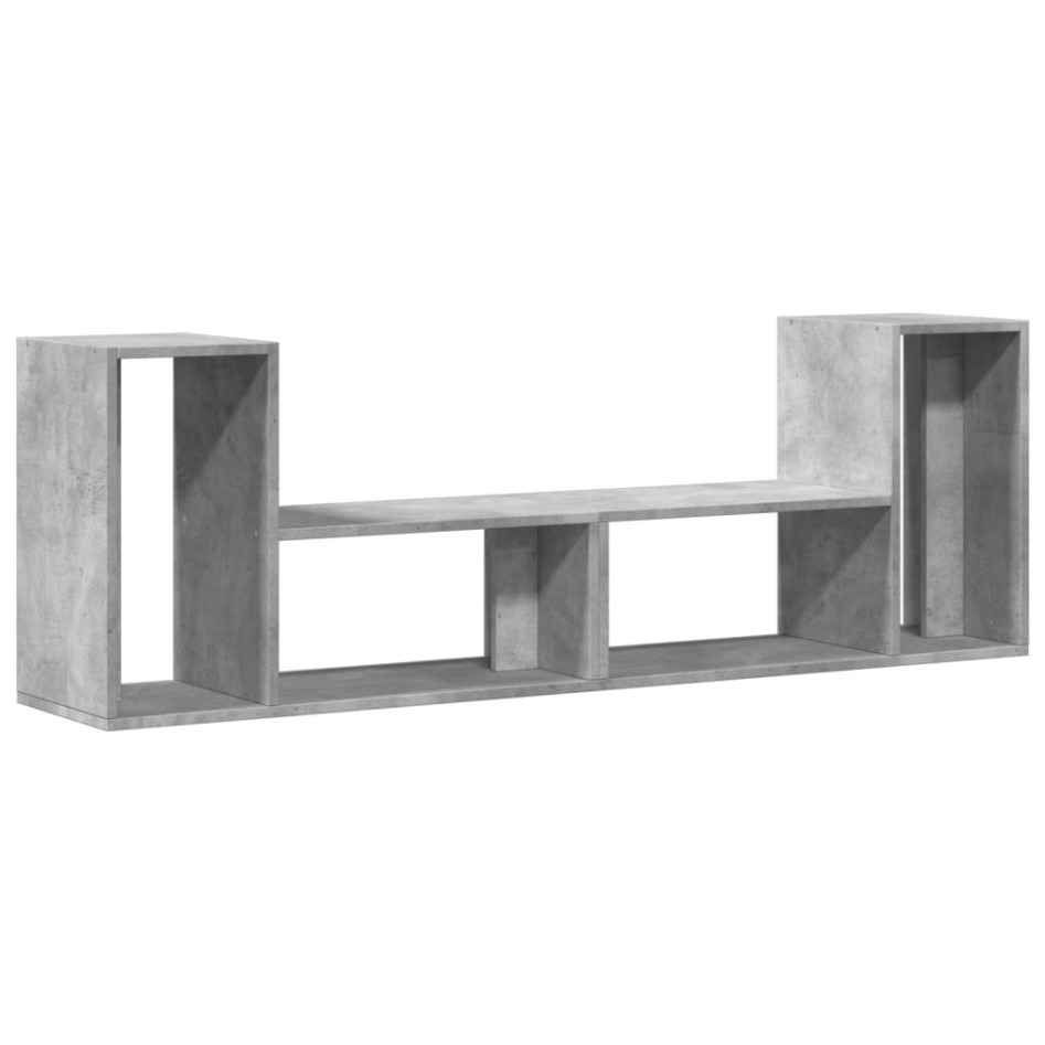 Muebles de TV 2 uds madera ingeniería gris hormigón 75x30x50