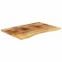 Tablero escritorio con curva madera mango rugosa 100x60x2,5