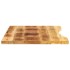 Tablero escritorio con curva madera mango rugosa 100x60x2,5