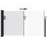 Toldo lateral retráctil blanco 117x300