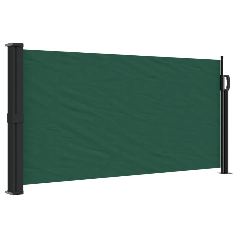 Toldo lateral retráctil verde oscuro 100x500