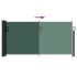 Toldo lateral retráctil verde oscuro 100x500