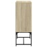 Armario auxiliar puertas de vidrio roble Sonoma 69x37x100