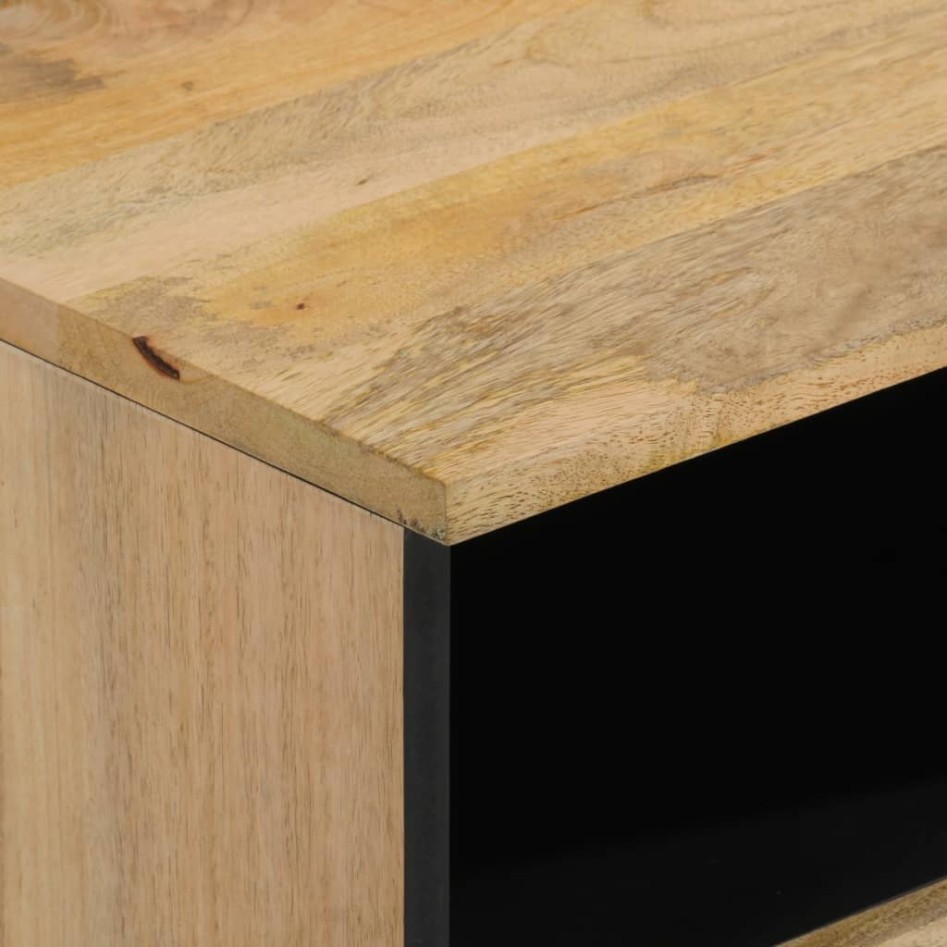 Mesita de noche de madera maciza de mango 40x33x46