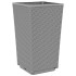 Jardineras 2 unidades PP gris claro 32,5x32,5x57