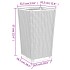 Jardineras 2 unidades PP gris claro 32,5x32,5x57