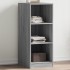 Armario de madera de ingeniería gris Sonoma 48x41x102