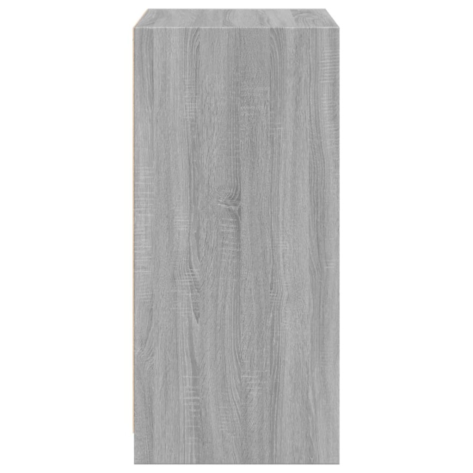 Armario de madera de ingeniería gris Sonoma 48x41x102